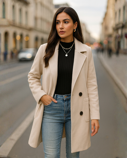 Italian Wool Tailored Coat