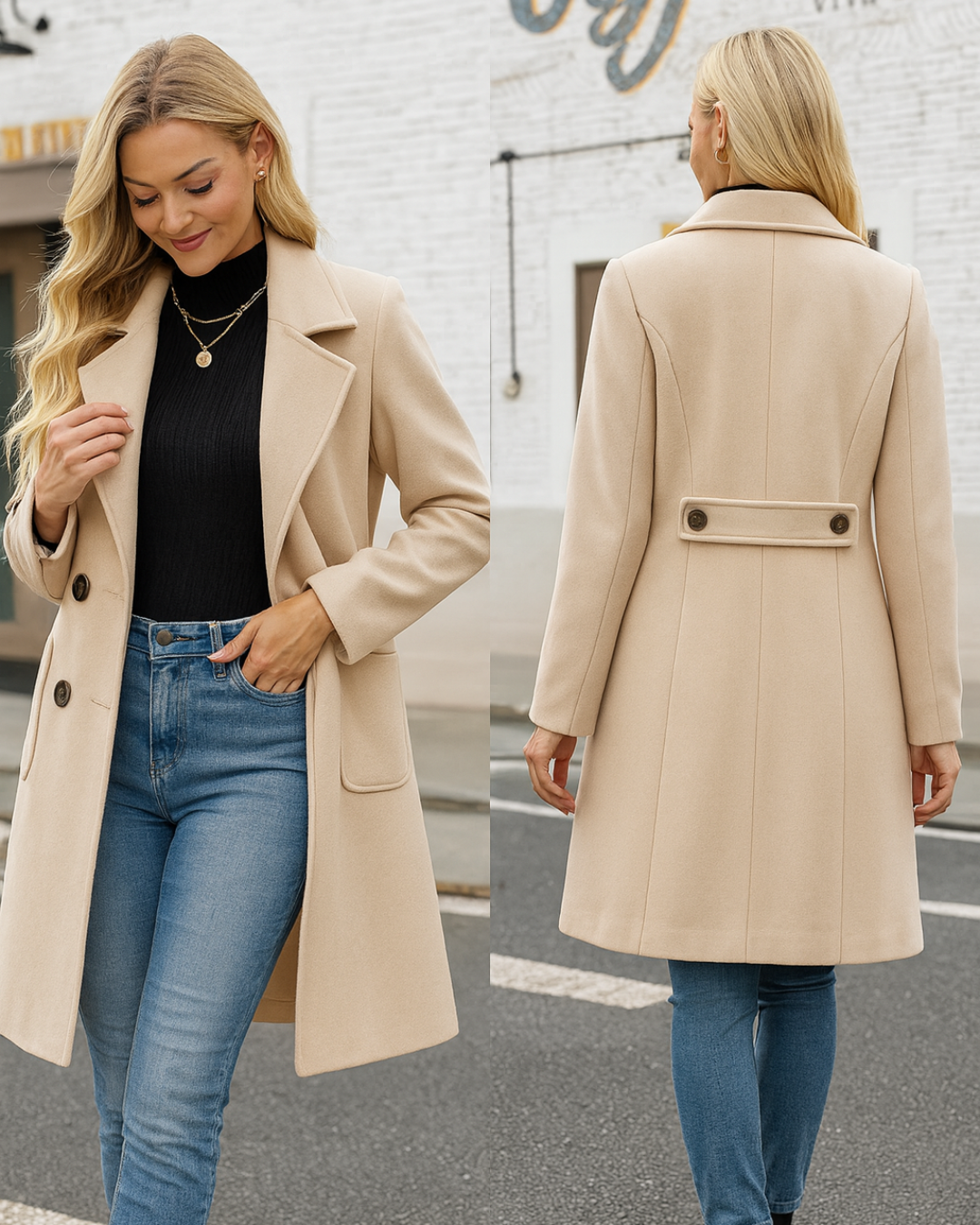 Italian Wool Tailored Coat