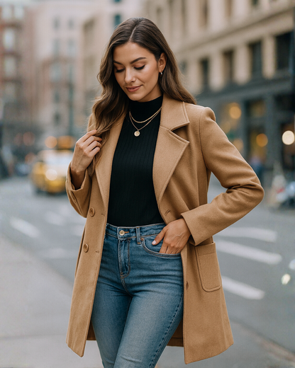 Italian Wool Tailored Coat