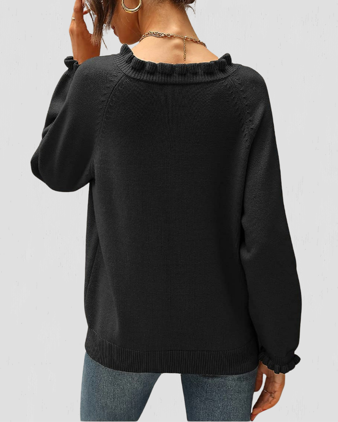 Hadley Ruffle Sweater