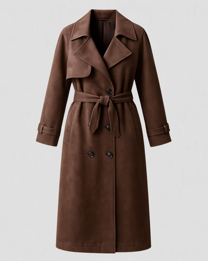 Celia Vegan Suede Overcoat