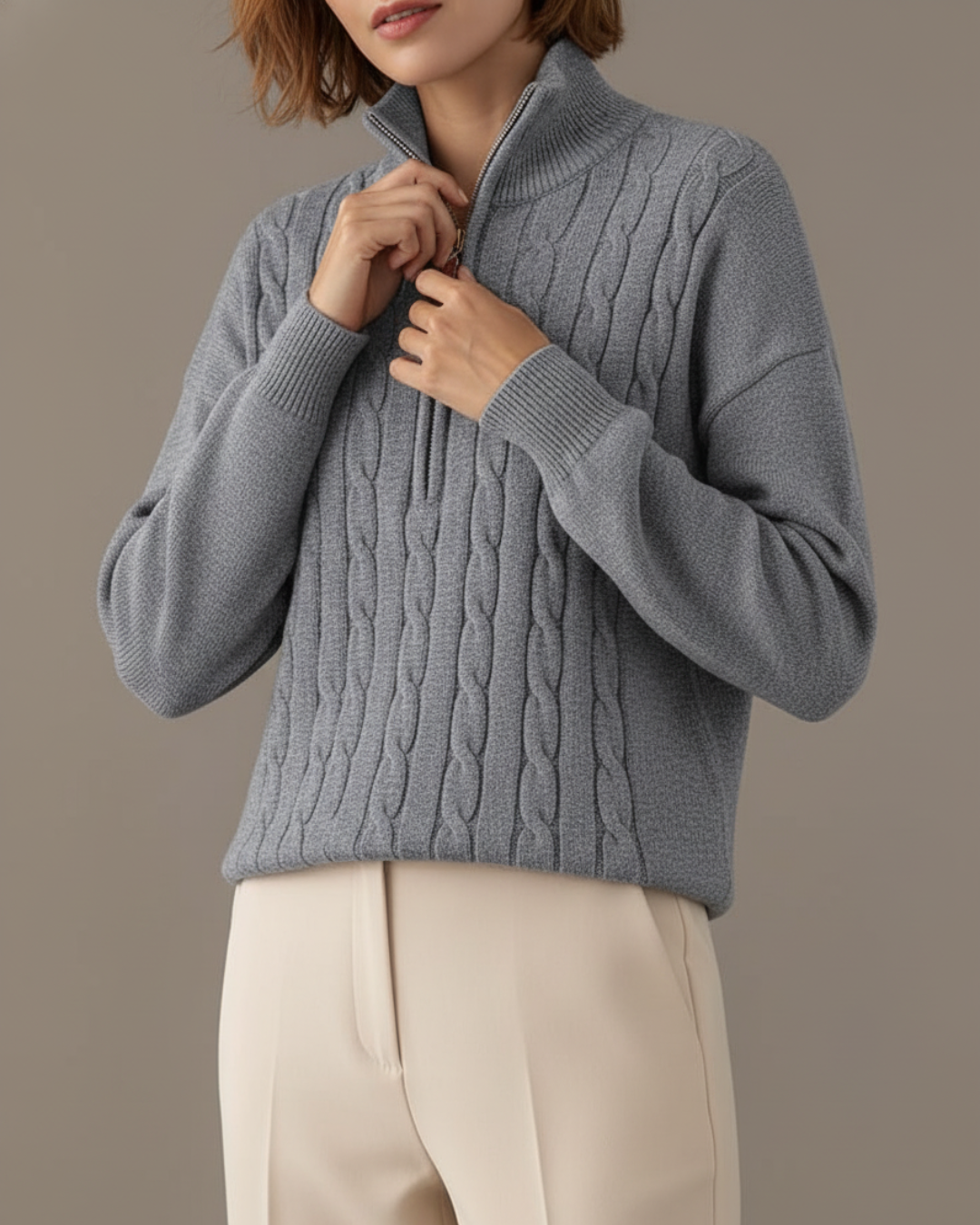 Marlowe Cable Half-Zip