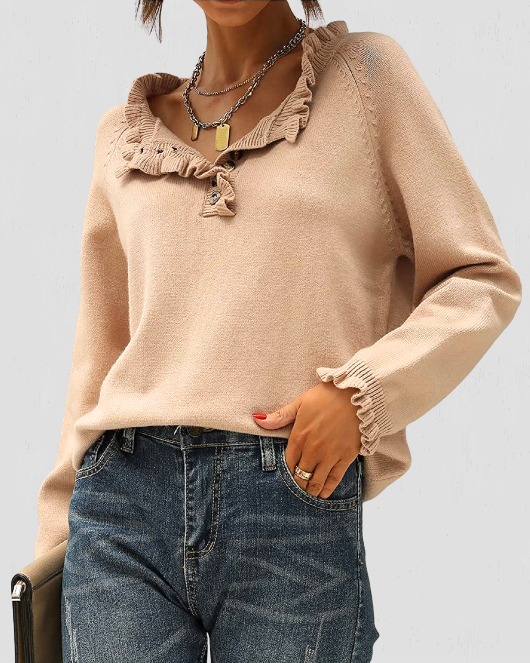 Hadley Ruffle Sweater