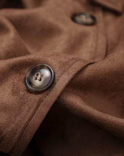 Celia Vegan Suede Overcoat