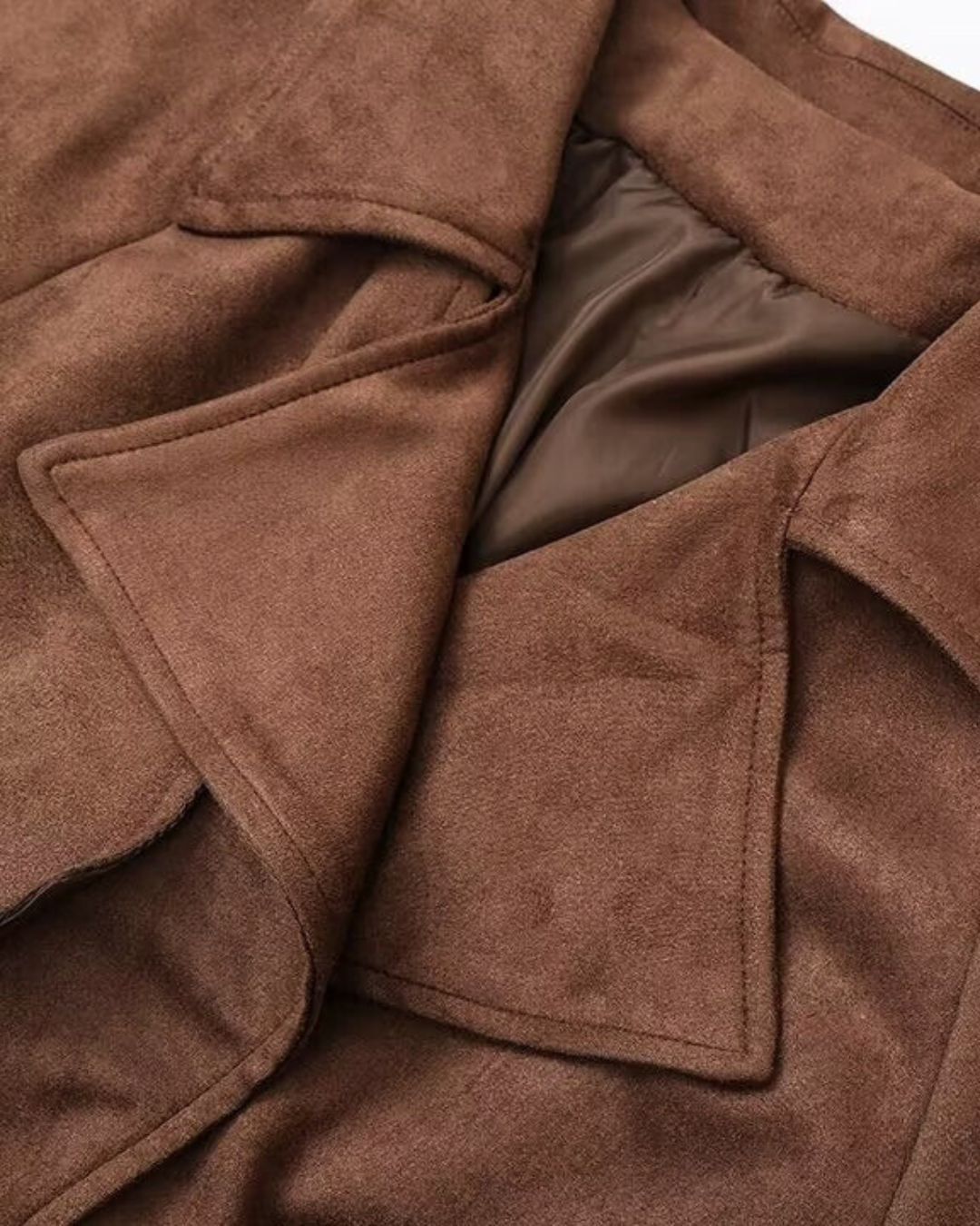 Celia Vegan Suede Overcoat