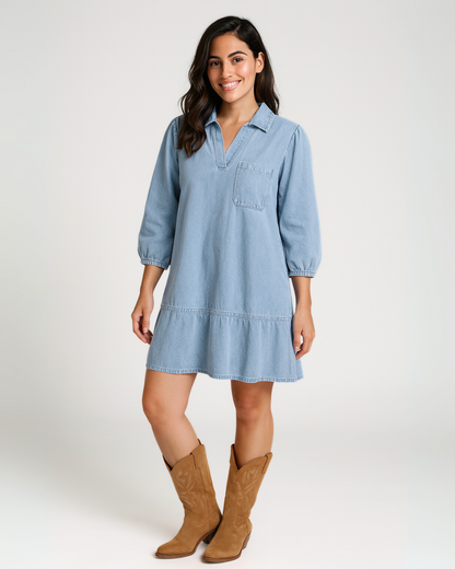 Daisy Denim Dress