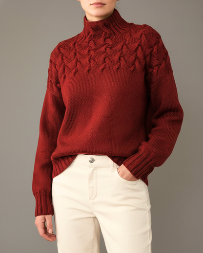 Arden Braided Knit Sweater