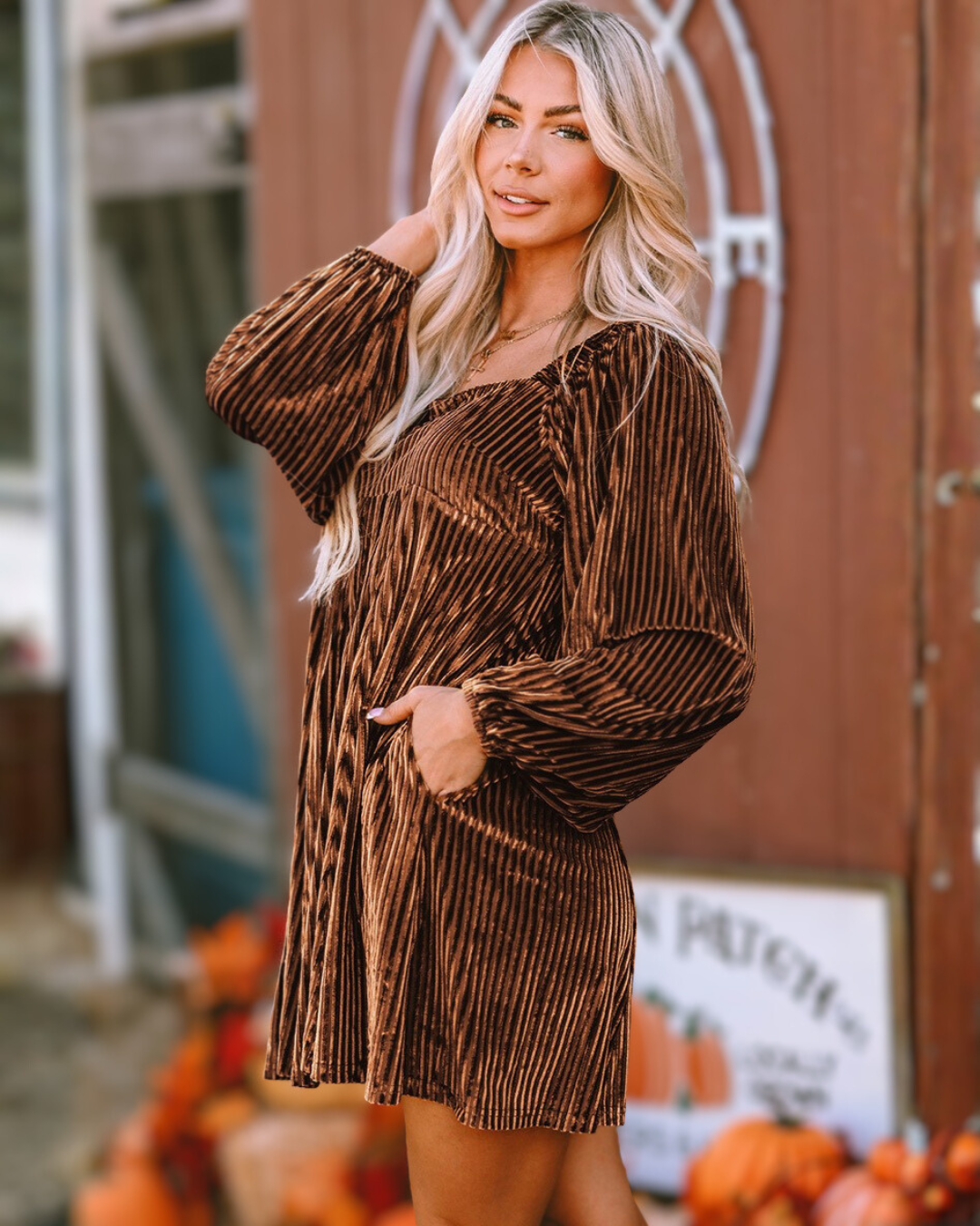 Comfi Velvet Holiday Dress