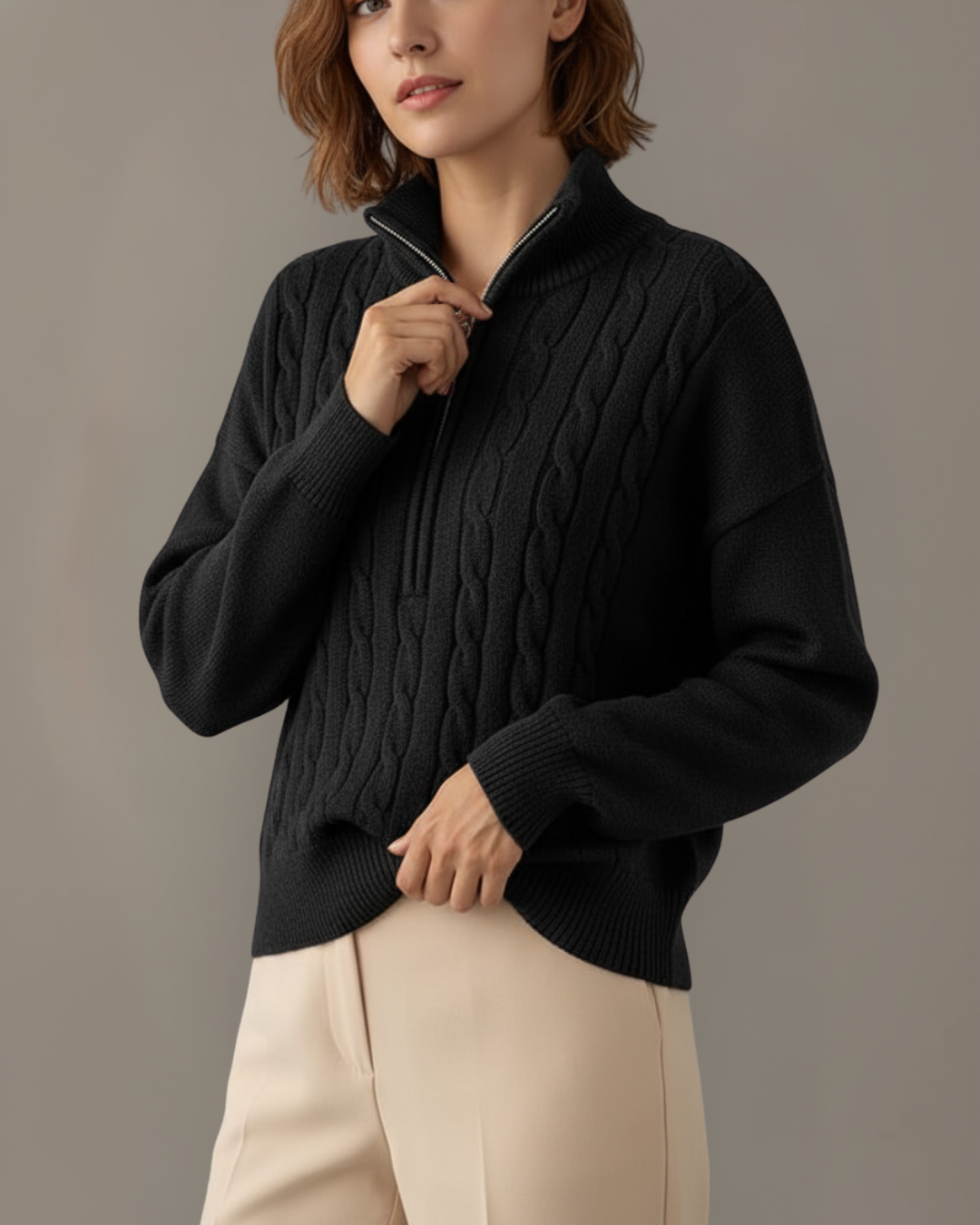 Marlowe Cable Half-Zip