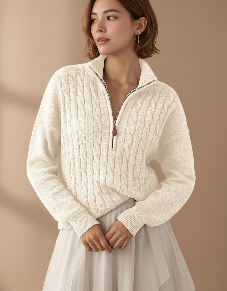 Marlowe Cable Half-Zip